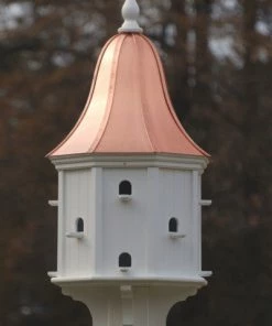 The Birdhouse Chick 54x22 Copper Roof Purple Martin House