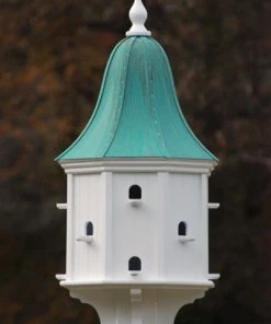 The Birdhouse Chick 54x22 Copper Roof Purple Martin House