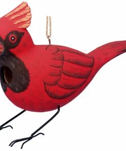 Bobbo Unique Birdhouses Cardinal Wooden Birdhouse