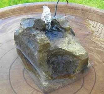 Birds Choice Granite Rock Bird Bath Bubbler