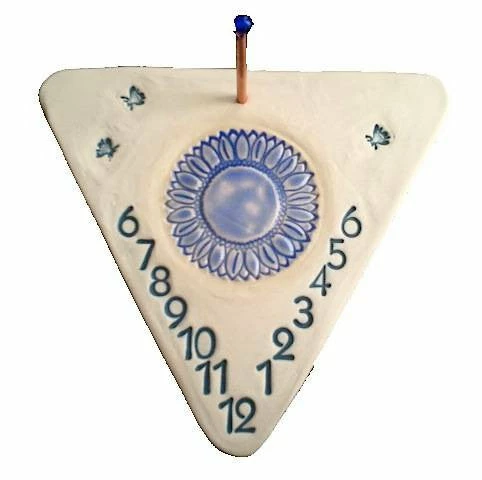 Amaranth Stoneware Wall Mount Sundial