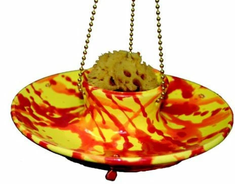 Amaranth Stoneware Stoneware Fruit & Jelly Feeder Fruit, Jelly & Mealworm Feeders