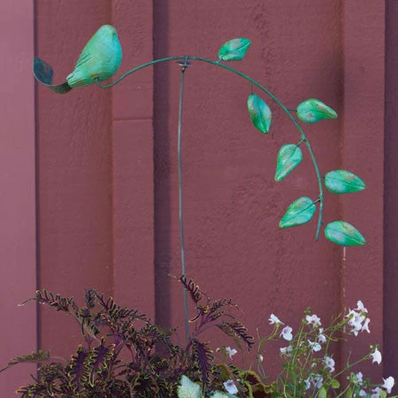 Ancient Graffiti Bird Balancer Garden Stake