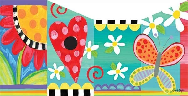 Studio M Folk Garden Vinyl Birdhouse