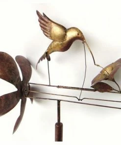 Blue Handworks Classic Hummingbird Whirligig Garden Stakes & Whirligigs