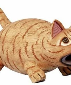 Bobbo Unique Birdhouses Orange Tabby Fat Cat Wood Birdhouse