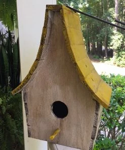 The Birdhouse Chick Boho Chalet Hanging Birdhouse- 4 Colors