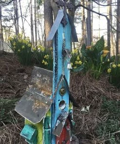 The Birdhouse Chick Unique Birdhouses Rustic Church Birdhouses- Medium