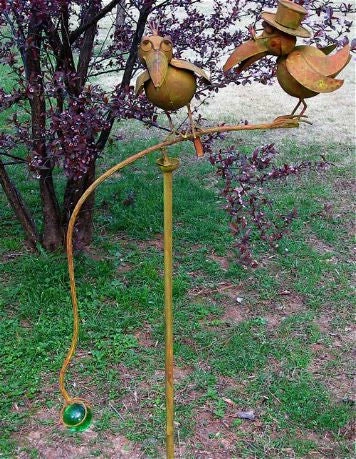 Red Carpet Studios Garden Stakes & Whirligigs Two Old Crows Kinetic Garden Stake