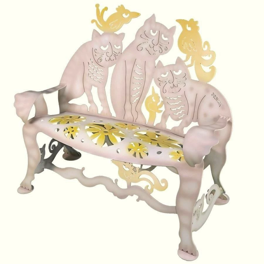 Cricket Forge Garden Cat Bench