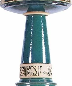 Burley Clay Zanesville Bird Bath With Locking Top- 2 Colors