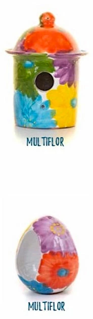 The Birdhouse Chick Ceramic Birdhouse And Feeder Gift Set