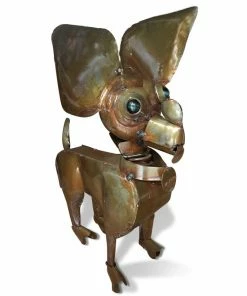The Birdhouse Chick Chihuahua Metal Yard Sculpture Statuary & Sculpture