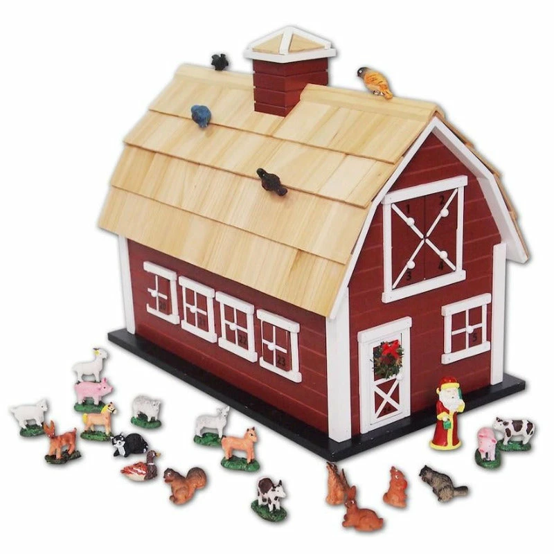 Home Bazaar Home & Garden Accents Christmas Barn Advent Calendar