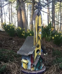 The Birdhouse Chick Unique Birdhouses Rustic Church Birdhouses- Medium