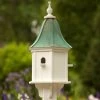 The Birdhouse Chick Copper Roof Birdhouses Copper Roof Birdhouse 28x12- 3 Perches