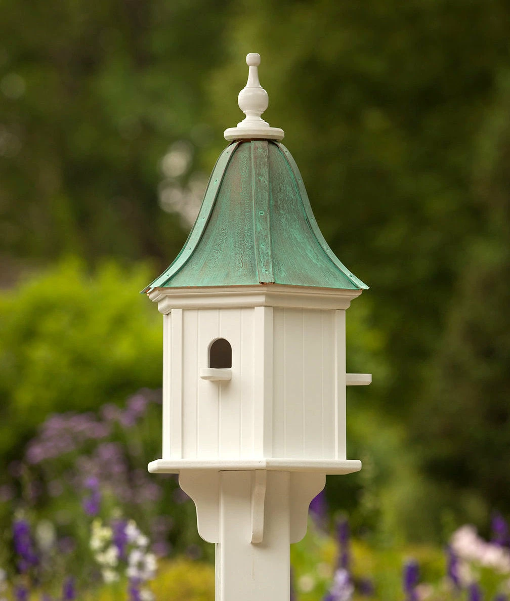 The Birdhouse Chick Copper Roof Birdhouses Copper Roof Birdhouse 28x12- 3 Perches