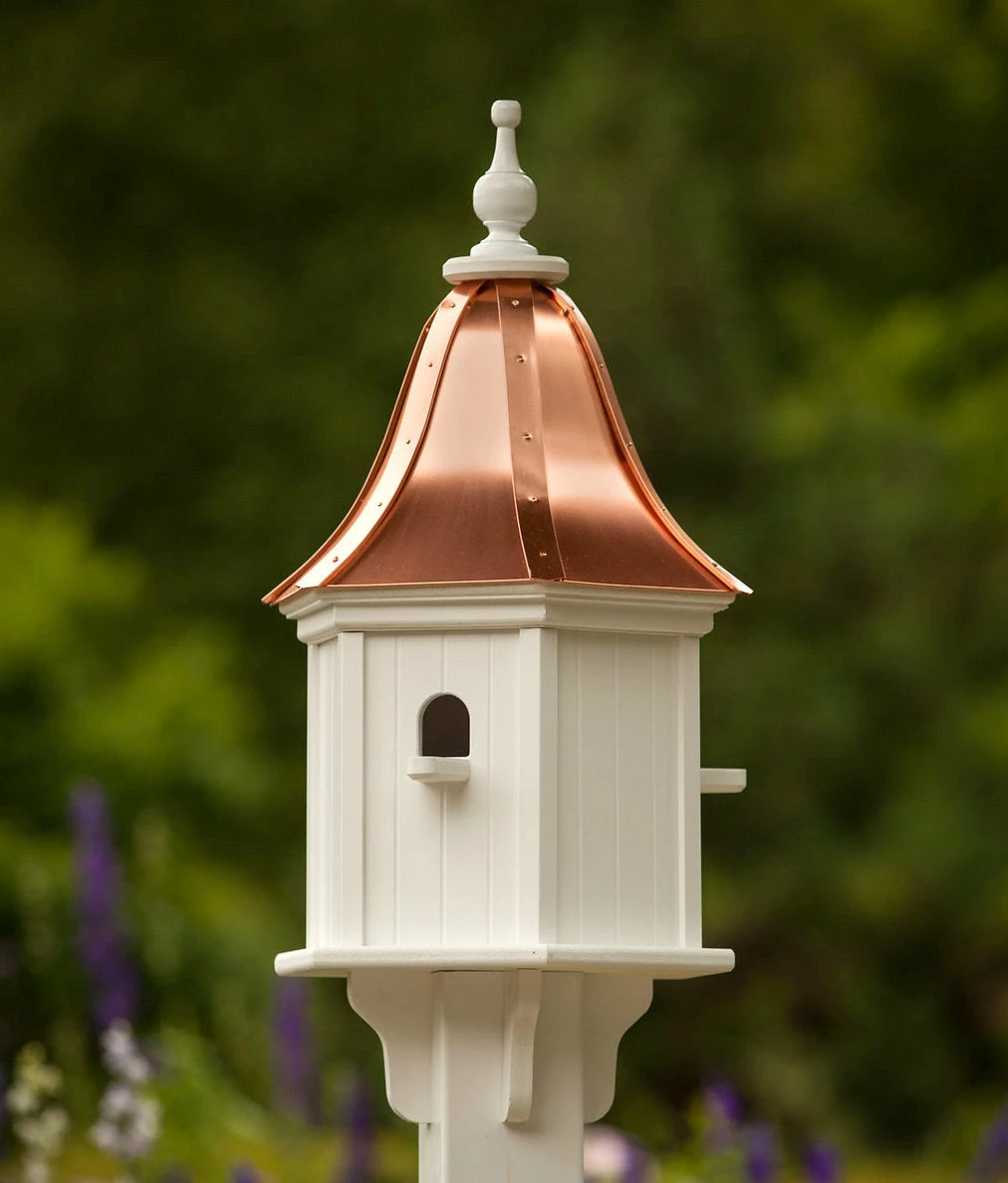 The Birdhouse Chick Copper Roof Birdhouses Copper Roof Birdhouse 28x12- 3 Perches