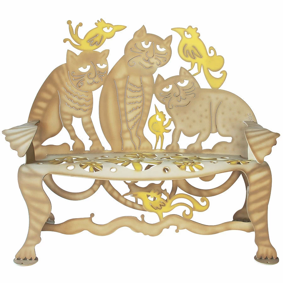 Cricket Forge Garden Cat Bench