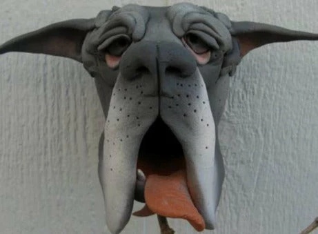 Doug Fey Unique Birdhouses Great Dane Ceramic Birdhouse