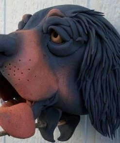 Doug Fey Scottish Setter Ceramic Birdhouse