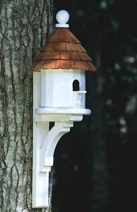 Lazy Hill Flush Mount Architectural Birdhouse In Vinyl/PVC