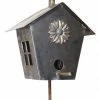 Iron Age Garden Stakes & Whirligigs Hand Forged Birdhouse On Stake
