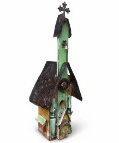 The Birdhouse Chick Large Church Birdhouses Church Birdhouses, Vintage-Rustic