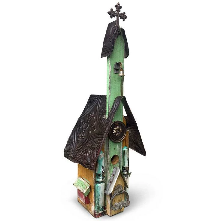 The Birdhouse Chick Large Church Birdhouses Church Birdhouses, Vintage-Rustic