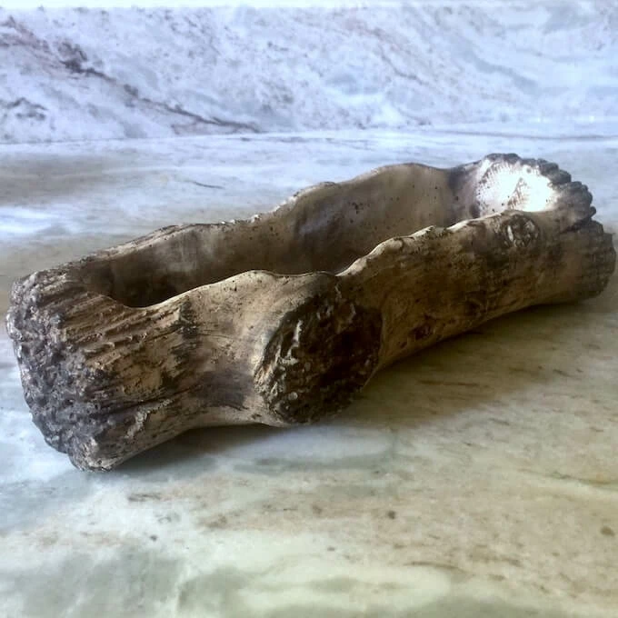 The Birdhouse Chick Planters, Urns & Pots Ceramic Log Planter