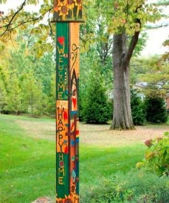 Studio M Birdhouse Art Poles 6 Ft. Post Unique Birdhouses