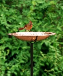 Good Directions Solid Copper Staked Bird Bath- 2 Sizes