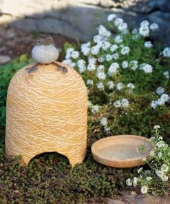 Amaranth Stoneware Pottery Toad House With Drinker Toad Houses