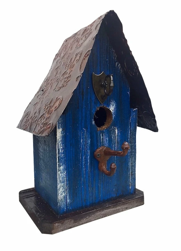 The Birdhouse Chick Barn Wood & Tin Rustic Birdhouses Church Birdhouses, Vintage-Rustic