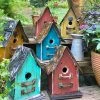 The Birdhouse Chick Barn Wood & Tin Rustic Birdhouses Church Birdhouses, Vintage-Rustic