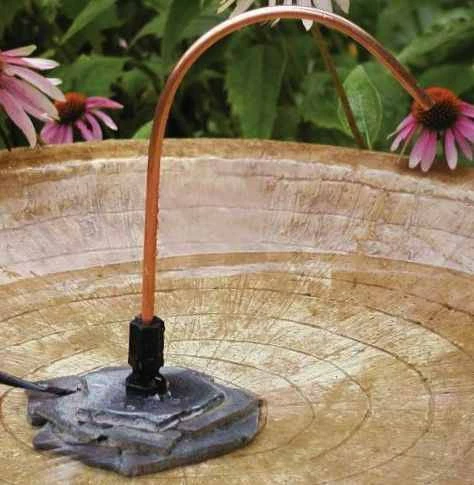Birds Choice Bird Bath Dripper With Rock Base BirdBath Fountains, Misters & Wigglers