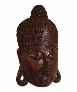 The Birdhouse Chick Wooden Buddha Face Wall Decor Plaques, Stepping Stones & Wall Decor