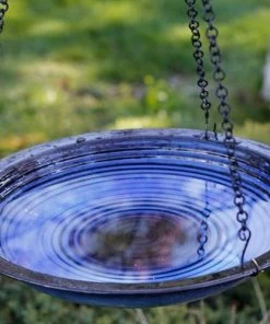 The Birdhouse Chick Hanging Bird Baths Solar Hanging Bird Bath