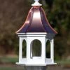 The Birdhouse Chick Copper Roof Bird Feeder Curved Slope - 28x12 Copper Roof Bird Feeders