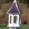 The Birdhouse Chick Copper Roof Bird Feeders Copper Roof Multi-Sided Bird Feeder - 28x10