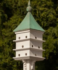 The Birdhouse Chick Copper Roof/Vinyl Purple Martin House 52x18