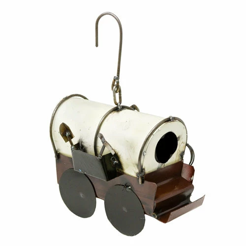 Scotts Unique Birdhouses Covered Wagon Birdhouse