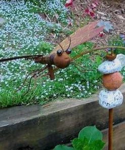 Red Carpet Studios Large Dragonfly Kinetic Garden Stake