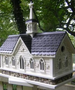 Home Bazaar Unique Birdhouses Star Barn Birdhouse-Dual Nest