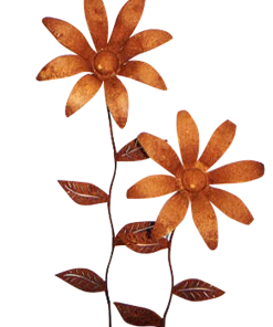 Iron Age Huge Hand Forged Daisies Statuary & Sculpture