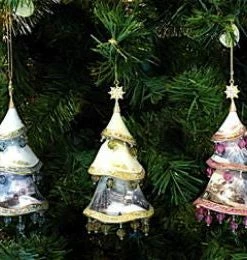 Gallery M Group Vintage Kinkade Ornaments Set/3