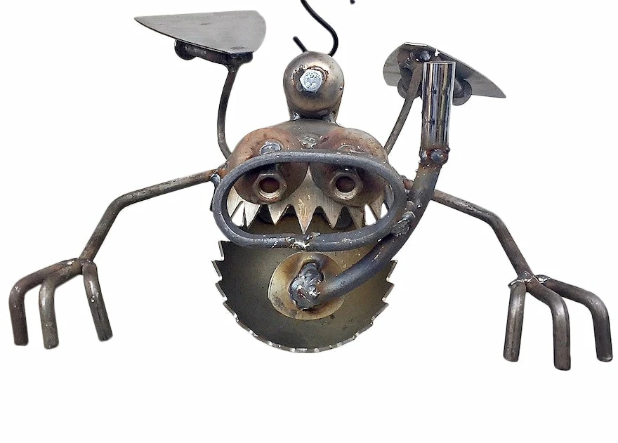 Sugar Post Scuba Frog Statuary & Sculpture