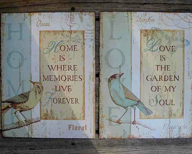 The Birdhouse Chick Plaques, Stepping Stones & Wall Decor Jardin And Oiseau Wall Decor
