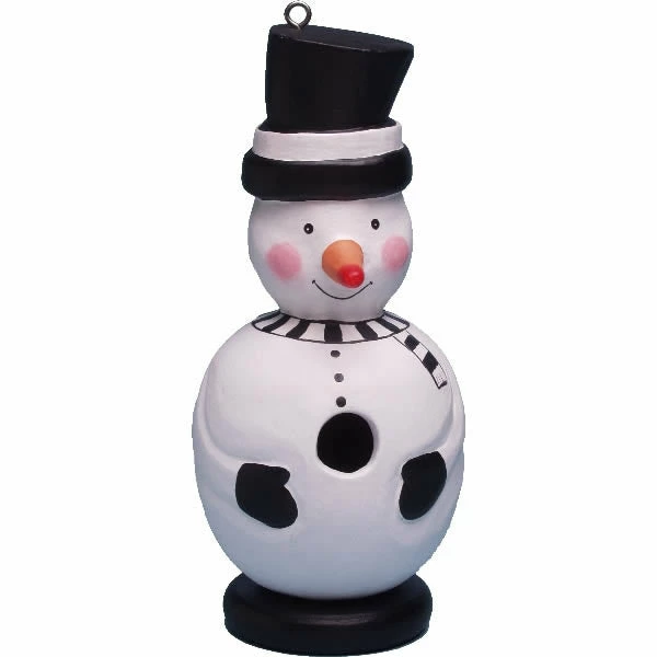 Bobbo Snowman Wooden Birdhouse