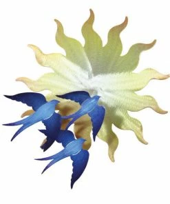 Cricket Forge Plaques, Stepping Stones & Wall Decor Swallows On Sunburst Wall Art